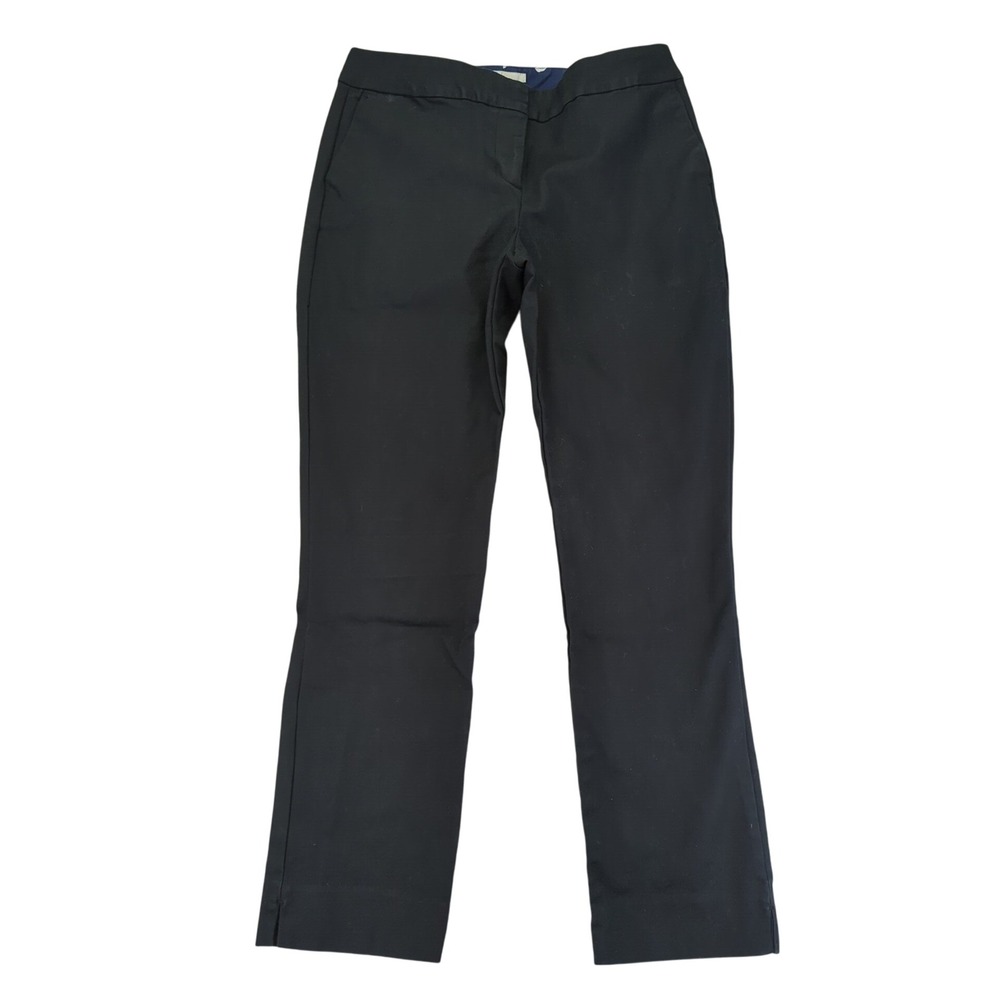 Boden Black Cotton Stretch Ankle Crop Pants Womens‎ 8P Petite Casual Office